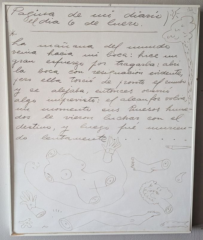 Reproducción de obra de Francisco Matto en papel