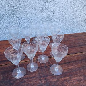 Juego de Copas de Cristal Tallado - imagen 4