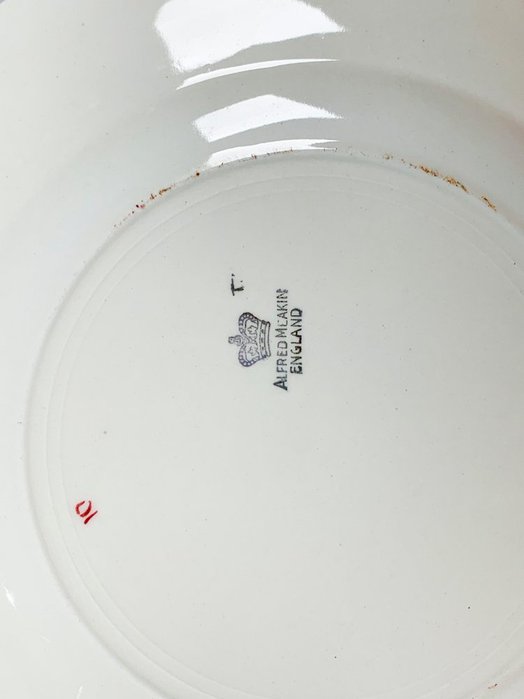 Servicio de Loza Inglesa en Blanco con Guarda Bordo - imagen 3