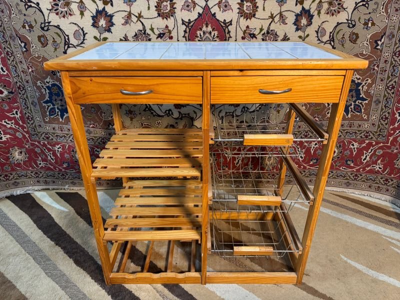 Mesa de cocina con cajones y organizadores - imagen 4