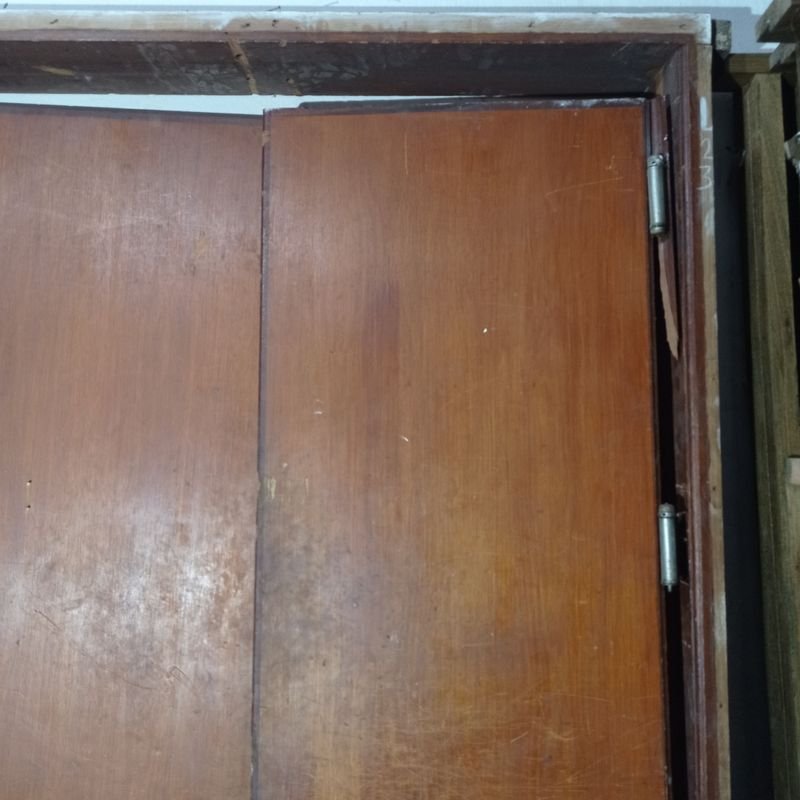 Puertas de contrachapado de cedro, doble hoja con marco - imagen 10