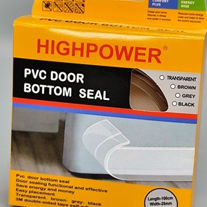 Burlete para Puerta HIGHPOWER PVC Transparente 1 Metro - imagen 2