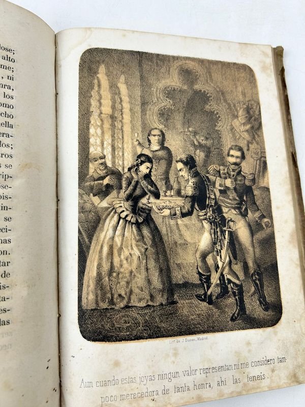 Novela Histórica de Carlota Cobo, Imprenta de Santiago Aguado, Madrid, 1859 - imagen 4