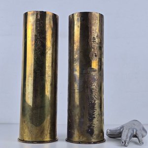 Lote anterior: Par de Casquillos de Artillería de Latón Estadounidense 105mm WWII