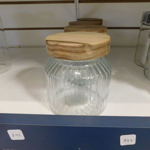 Recipiente con tapa de madera - imagen 2