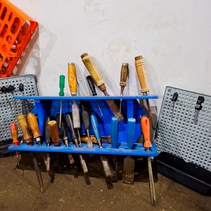 Lote de 4 Exhibidores y Portaherramientas con Formones - imagen 3