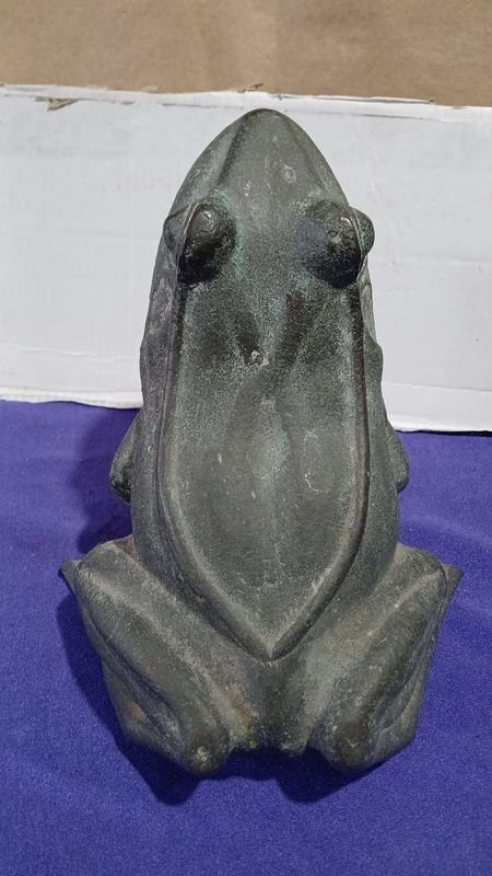 Bronce Hermoso Sapo de Bronce con Peso y Dimensiones - imagen 2