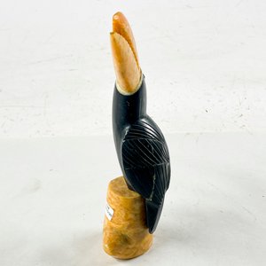 Figura de Ave Tucán en Piedra Tallada, 26 cm - imagen 2