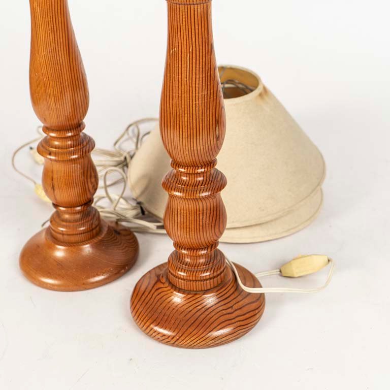 Lamparas de madera con pantallas: una decoración clásica - imagen 2