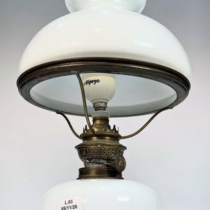Lámpara de Opalina Blanca con Pantalla, 48 cm de Altura - imagen 2
