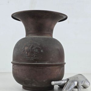 Escupidera Vintage de Latón y Cobre "Pony Express" - imagen 2