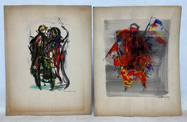 Pinturas abstractas de Andrés Montani
