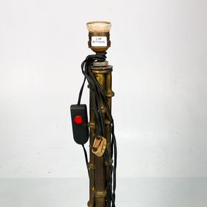 Lámpara de Sobremesa Antigua de Bronce Estilo Bambú - imagen 2