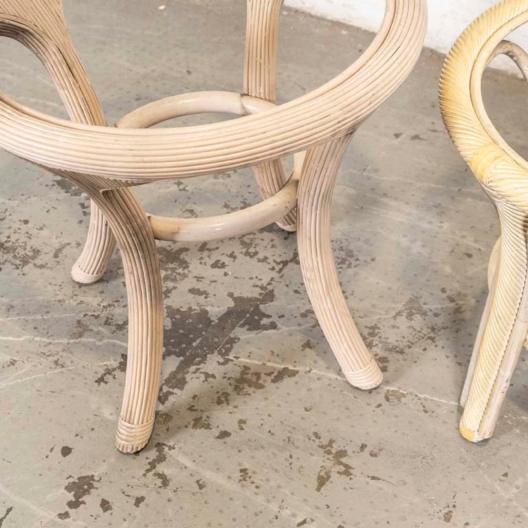 Bases para mesitas de jardín en madera y ratán - imagen 3