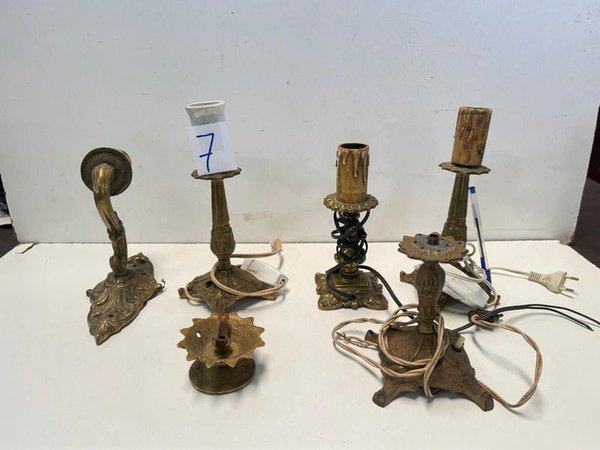 Candelabros de Bronce Ornados - imagen 1