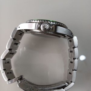 Réplica Reloj Rolex Submariner Date Acero Esfera Negra Bisel Verde - imagen 9