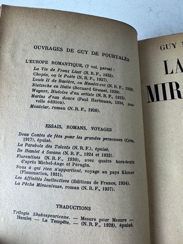 Libro de la Pesca Milagrosa por Guey de Pourtales Editorial Gallimard, Paris - imagen 4