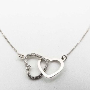Lote anterior: Gargantilla de Plata con Corazones Entrelazados y Circones