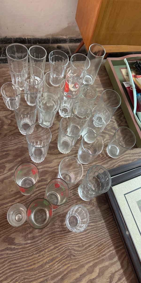 Lote de Vasos de Vidrio Varios Diseños