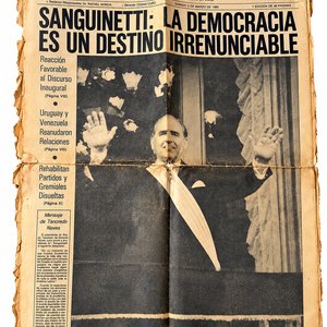 Diario "El Día" sobre la Vuelta a la Democracia y Sanguinetti - imagen 2