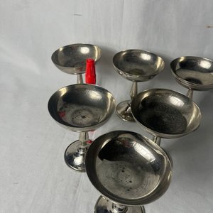 Juego de 6 Copas de Platina Estilo Vintage - imagen 4