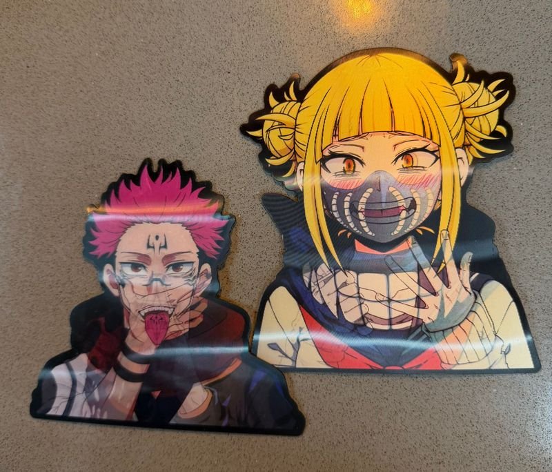 Stickers de Personajes de Anime: Sukuna y Toga Himiko