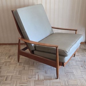 Sillón Cama Danés Estilo Mid-Century Moderno Años 60 - imagen 3