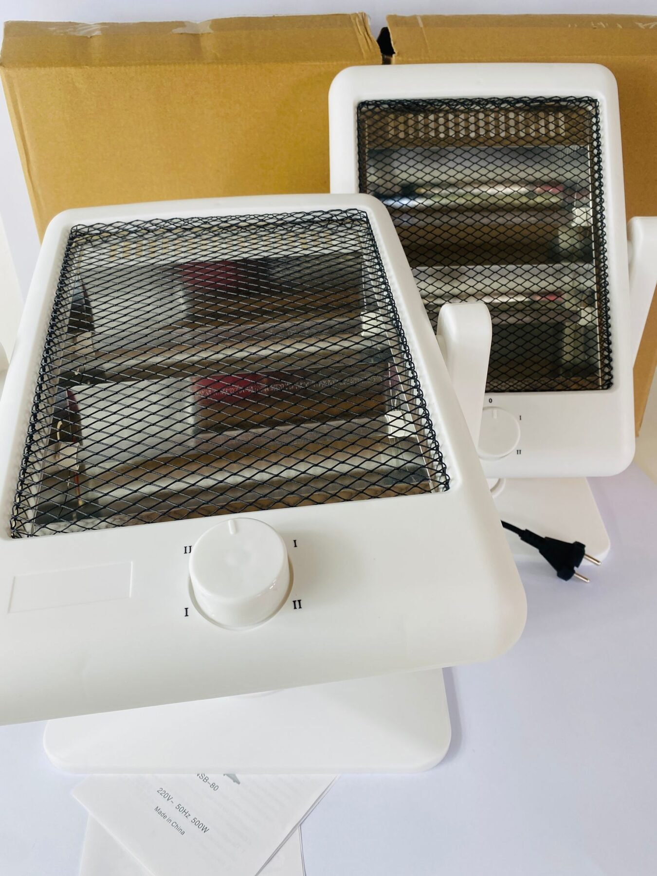 Item lote-x2-estufas-electricas-halogenas-blancas-2 - Image 1