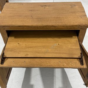 Mueble Bajo Rústico de Roble Macizo con Cajón y Puertas - imagen 14