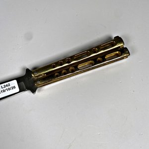 Navaja Mariposa Plegable Acero Inoxidable "WYL USA" - imagen 3