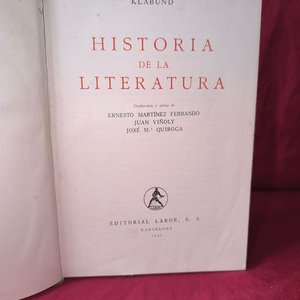 Historia de la Literatura por Klabund - Editorial Labor S.A. (1937) - imagen 3
