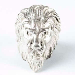 Anillo de Plata con Diseño de León - imagen 1