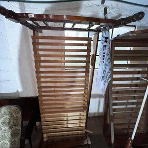 Cama de 1 Plaza Estilo Clásico Madera Oscura - imagen 2