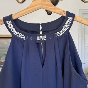 Blusa Azul Marino En Focus Women Talle 16W con Pedrería - imagen 5