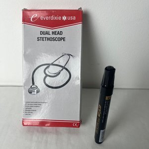 Estetoscopio Dual Head Everdixie USA Amarillo Nuevo - imagen 2
