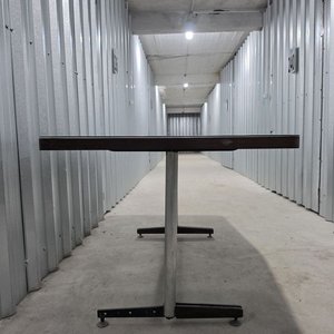 Mesa Rectangular con Tapa de Madera y Vidrio - imagen 8