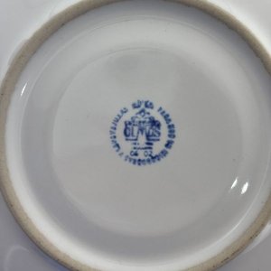 Juego de Té y Café Olmos de Porcelana Blanca con Detalles Dorados - imagen 4
