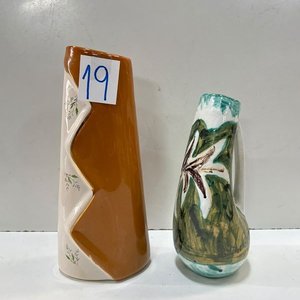 Jarra y Florero de Cerámica con Diseño Floral - imagen 1