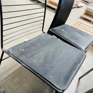 Lote de 7 Sillas y Tapas de Asiento Negras - imagen 3