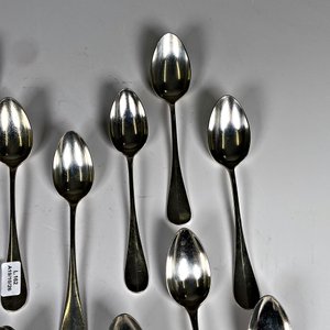 Quince Cucharas de Postre Christofle de Metal Plateado - imagen 4