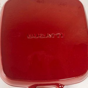 Sartén Bugatti Cuadrada de Hierro Esmaltado Rojo - 25x25 cm - imagen 2