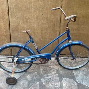Bicicleta Infantil Stelber Azul con Ruedas de Apoyo - imagen 3