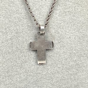 Cadena de Plata 925 con Cruz y Detalle en Lapislázuli - imagen 3