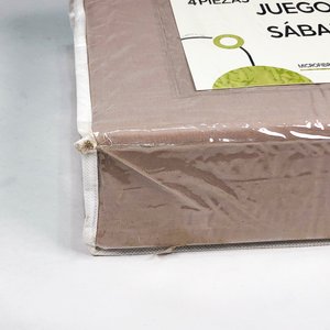 Juego de Sábanas de Dos Plazas "Da Letto" Microfibra 4 Piezas en Estuche - imagen 3