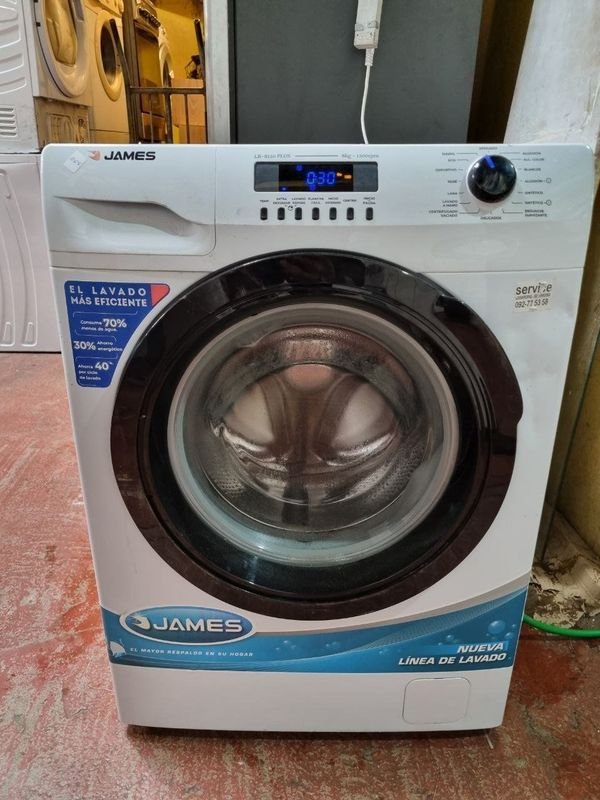 Lavarropas James LR 8120 Plus Blanco 8 kg - 1200 RPM (Detalle)