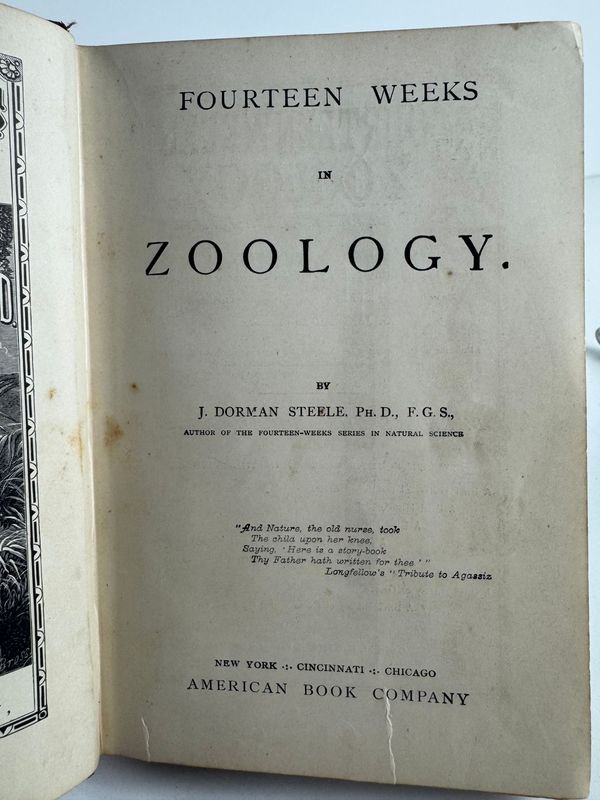 Libro de Zoología: 14 Semanas De Zoologia Por J. Dorman Steele - imagen 3