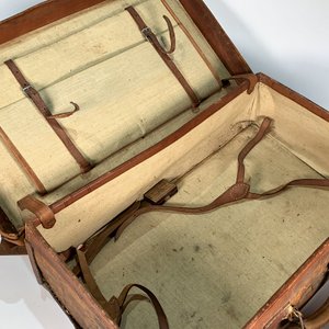 Maletín Médico y Valija Vintage de Cuero Marrón - imagen 2