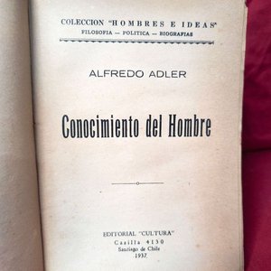 Libro "Conocimiento del Hombre" de Alfredo Adler (1937) - imagen 3