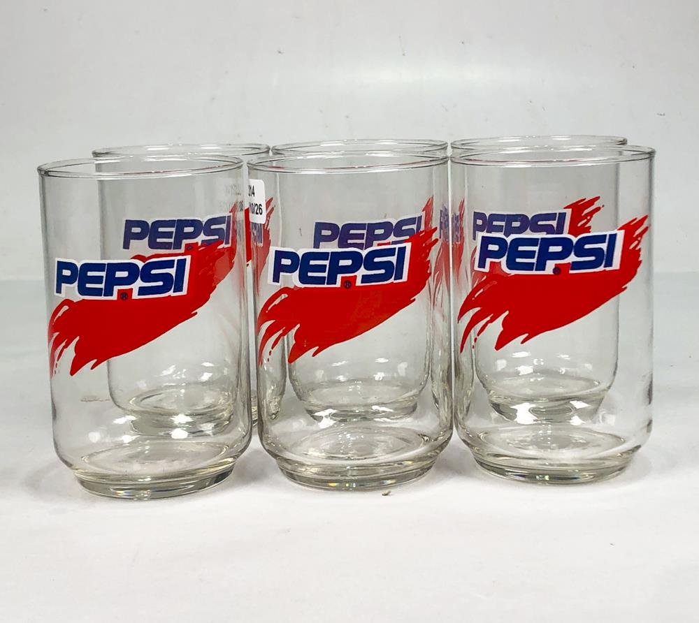 Seis Vasos Colección Pepsi Vintage