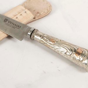 Cuchillo Criollo con Mango de Platería y Hoja "Venado" - 25cm - imagen 2